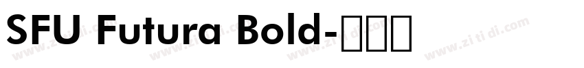 SFU Futura Bold字体转换